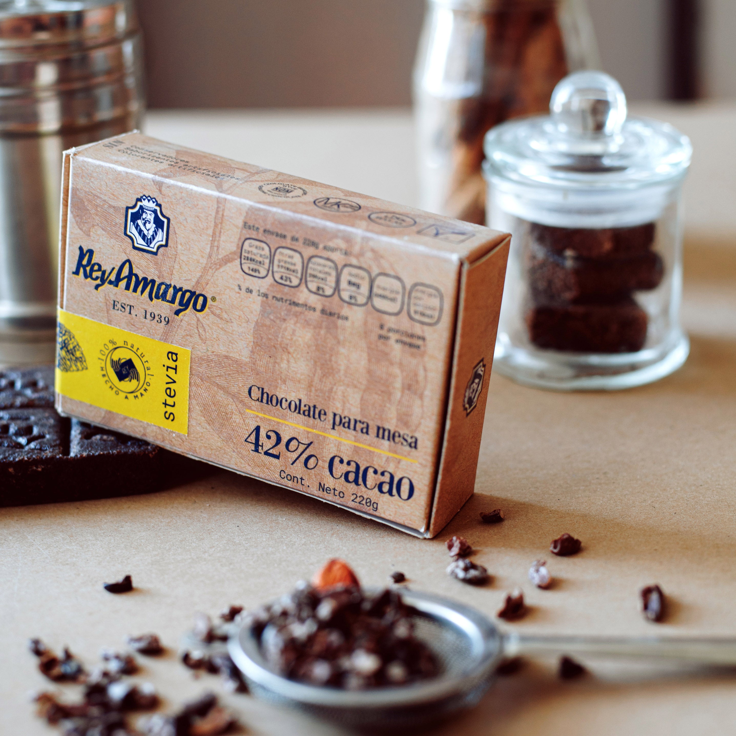 Chocolate para mesa Rey Amargo Edición Stevia
