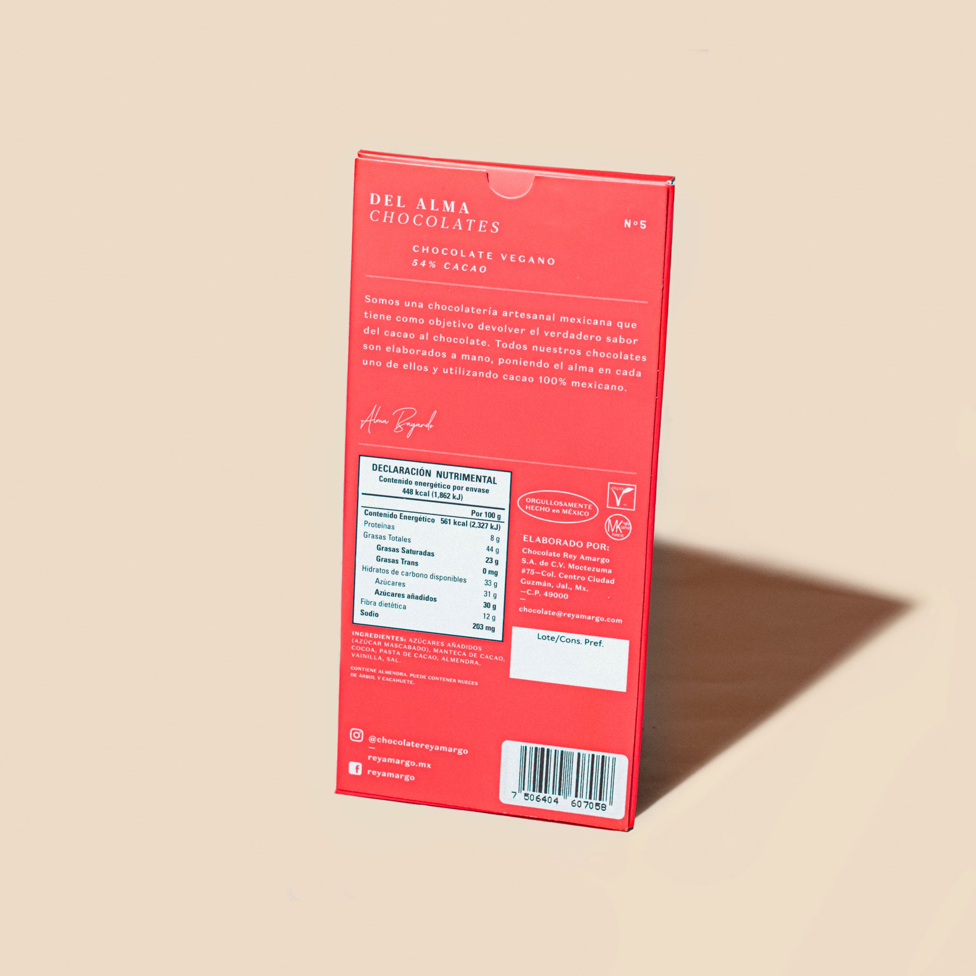 Barra de Chocolate Vegano 80gr