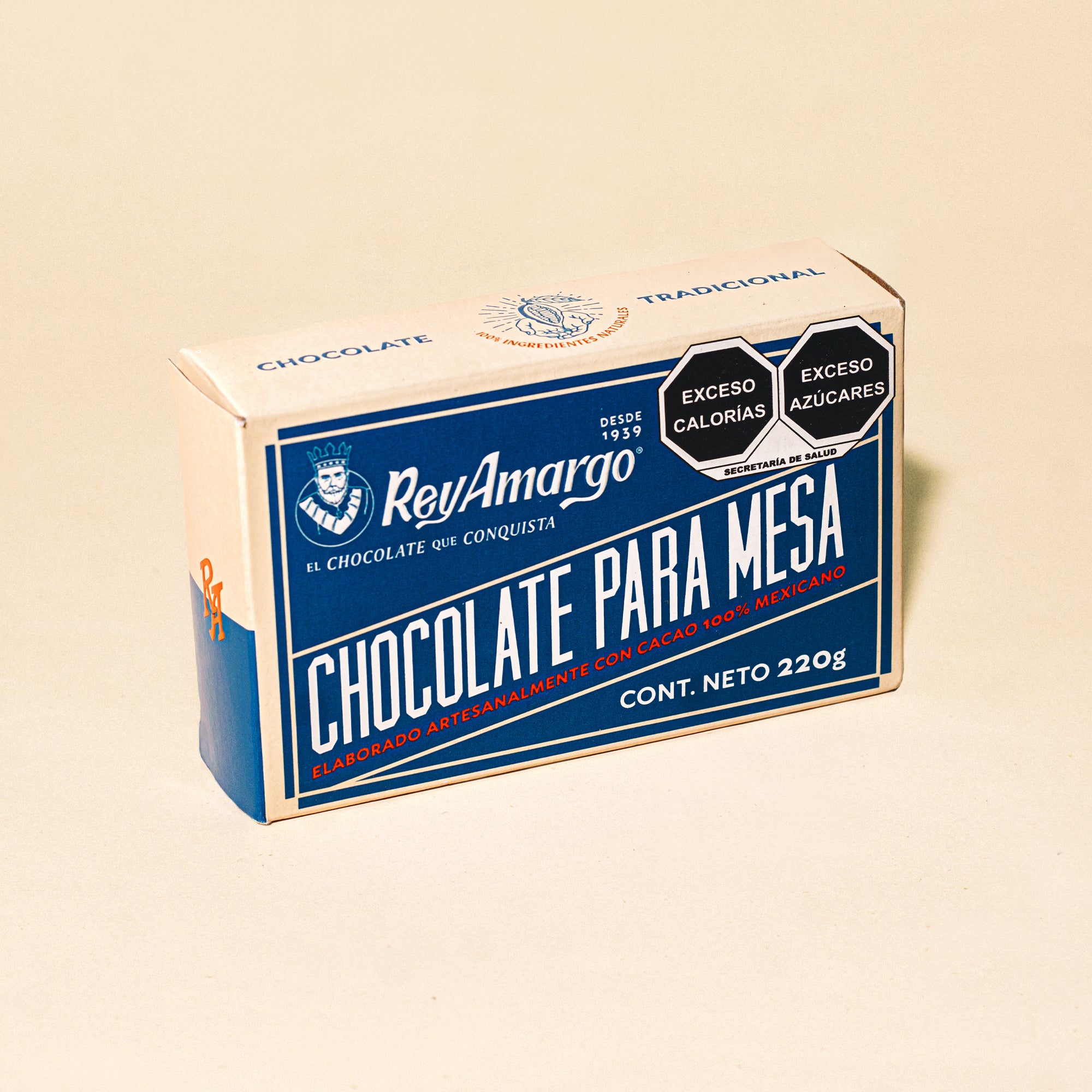 Chocolate para mesa Rey Amargo Tradicional 220g