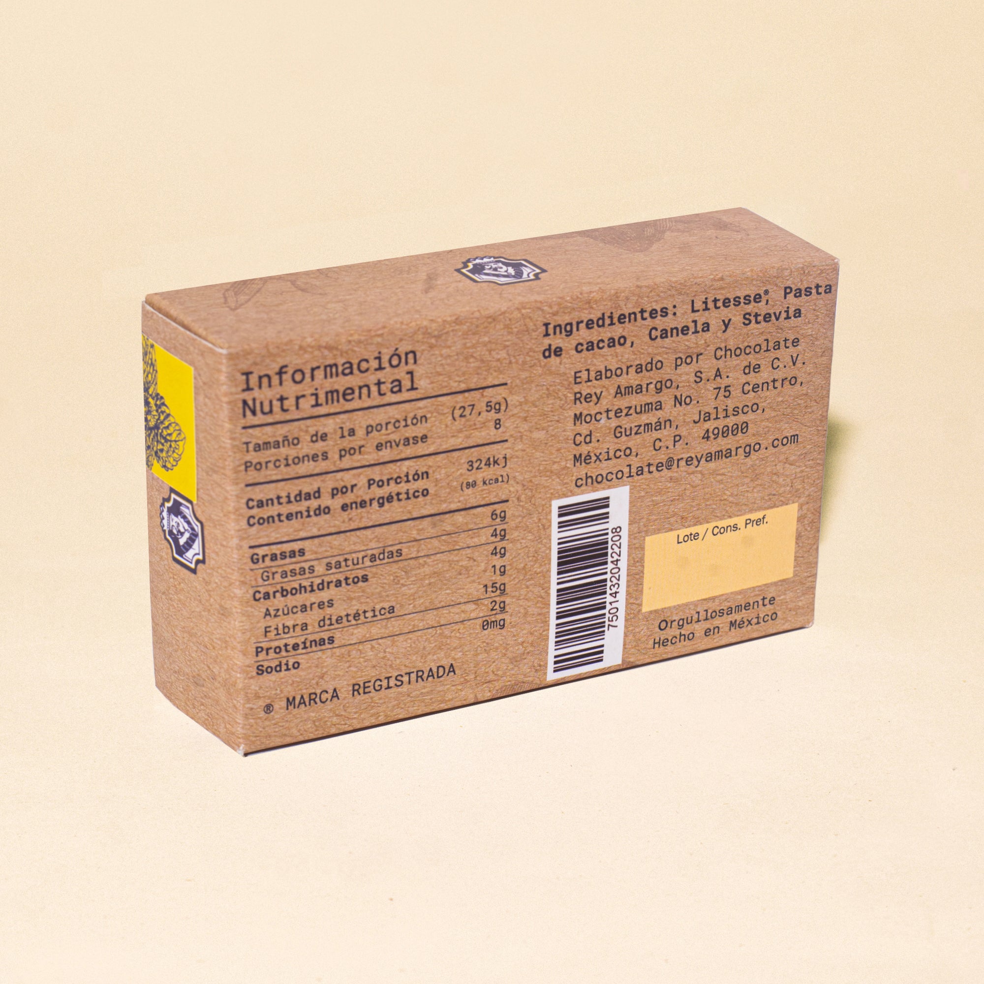 Chocolate para mesa Rey Amargo Edición Stevia