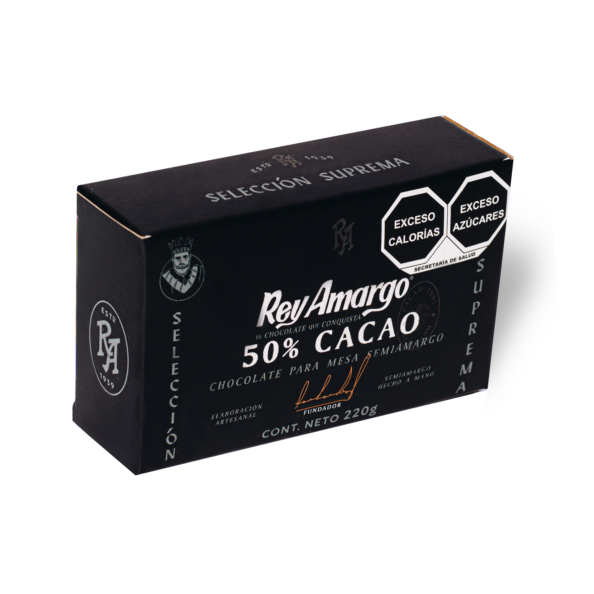Chocolate para mesa Rey Amargo Selección Suprema 50% Cacao