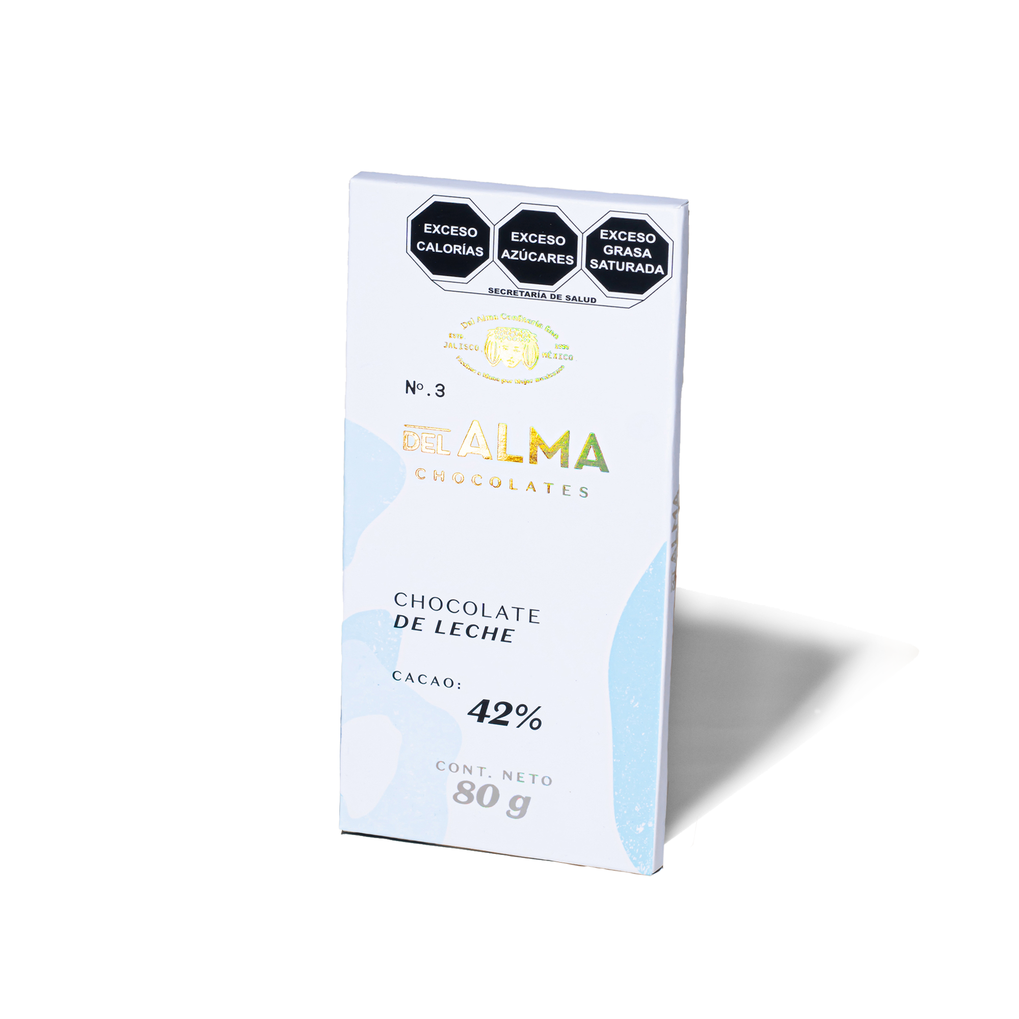 Barra de Chocolate de Leche 42% Cacao 80gr