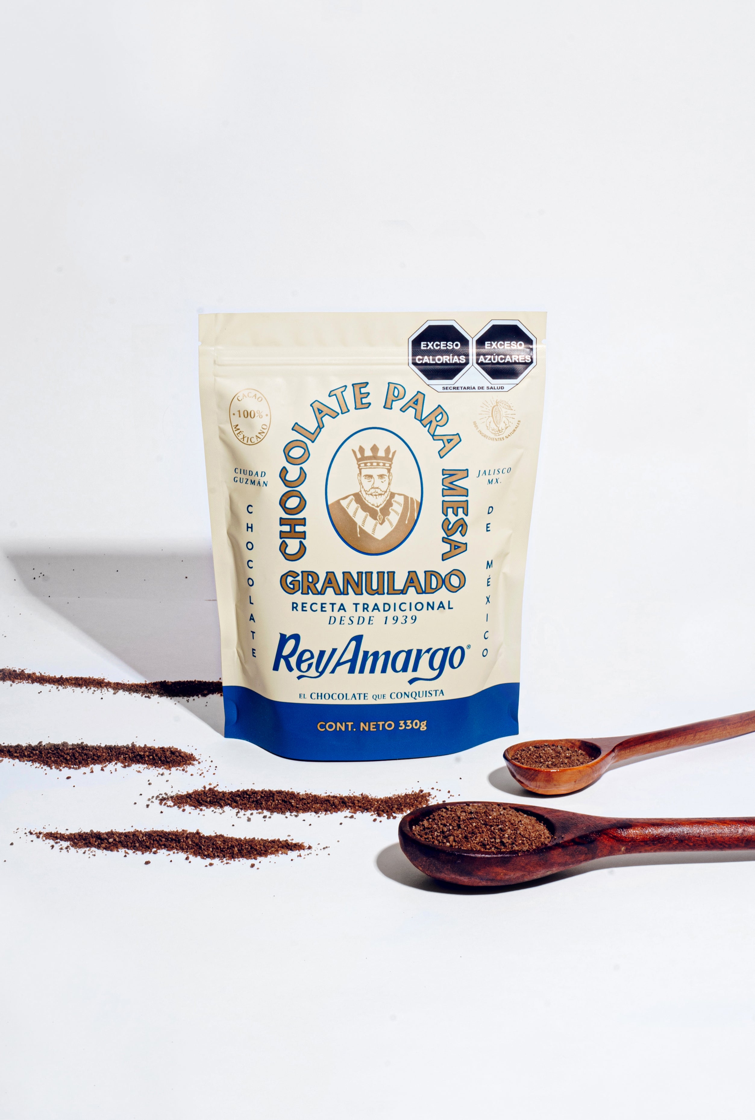 Chocolate para mesa granulado Rey Amargo Tradicional 330g